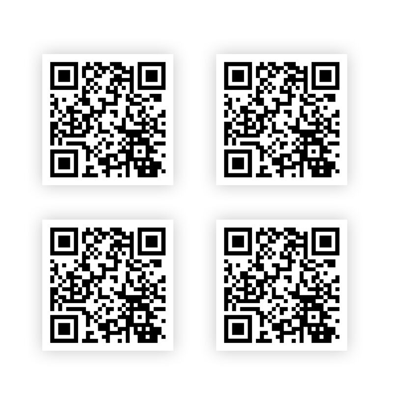 DP1005_1 QR CODE LABELS – PACK OF 100 CUSTOM STICKERS (UP TO 5x5CM) - Image 1