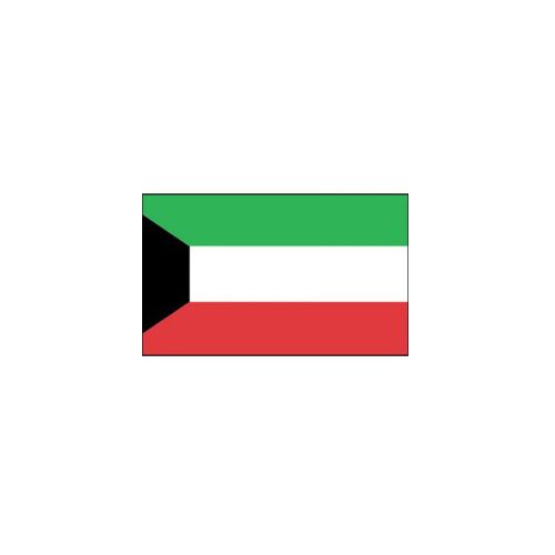 KUWAIT FLAG 160X80CM – HERO OUTDOOR WITH ROPES - Image 1