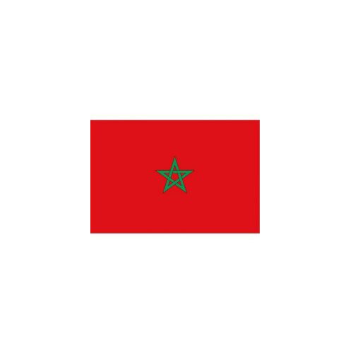MOROCCO FLAG 160X80CM – HERO OUTDOOR WITH ROPES - Image 1