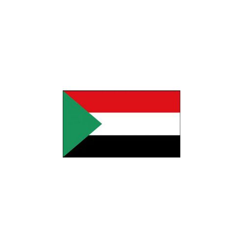 SUDAN FLAG 160X80CM – HERO OUTDOOR WITH ROPES - Image 1
