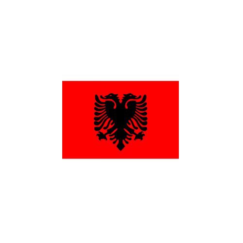 ALBANIA FLAG 140X100CM – HERO OUTDOOR WITH ROPES - Image 1