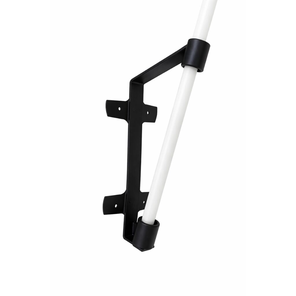 METAL WALL BRACKET FOR FLAG POLE 20CM – FIXED TILT - Image 1