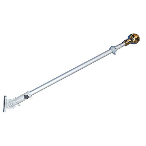 ALUMINIUM FLAG POLE WITH WALL BRACKET – 2.45M | EASY-MOUNT OUTDOOR FLAG DISPLAY - Image 1