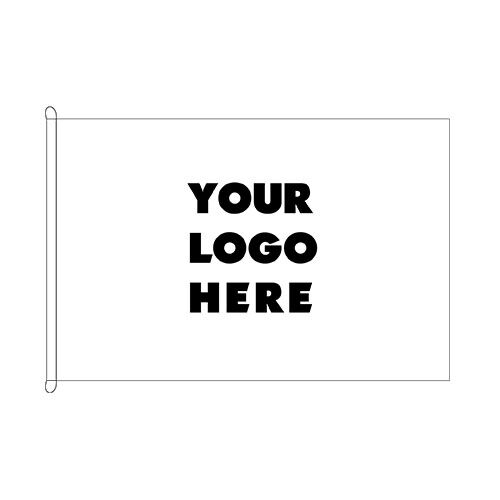 CUSTOM PRINTED FLAG 225x150CM – FULL COLOUR LOGO - Image 1
