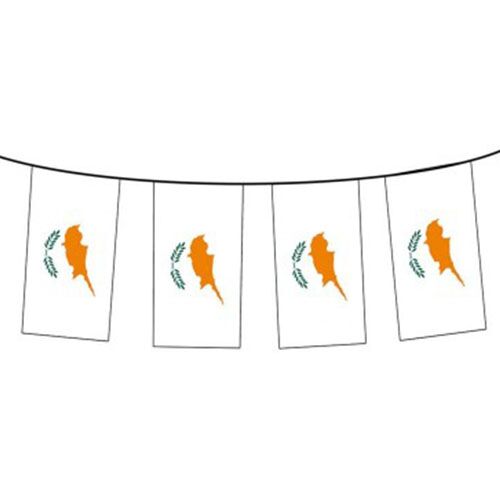 FLA732.jpg CYPRUS FLAG BUNTING 15x22CM – 10M STRING - Image 1