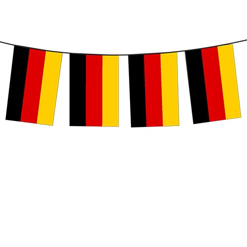 GERMANY FLAG BUNTING – 10 METRE SET (20X30CM FLAGS) - Image 1
