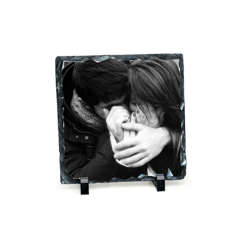 HERO114.jpg 30X30CM SQUARE SUBLIMATION SLATE – FULL COLOR PRINT – VALENTINE’S GIFT - Image 1