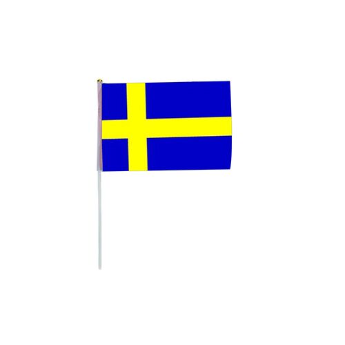 HF80-0071-1.jpg SWEDEN HAND FLAG 30X45CM – HANDHELD SWEDISH FLAG - Image 1