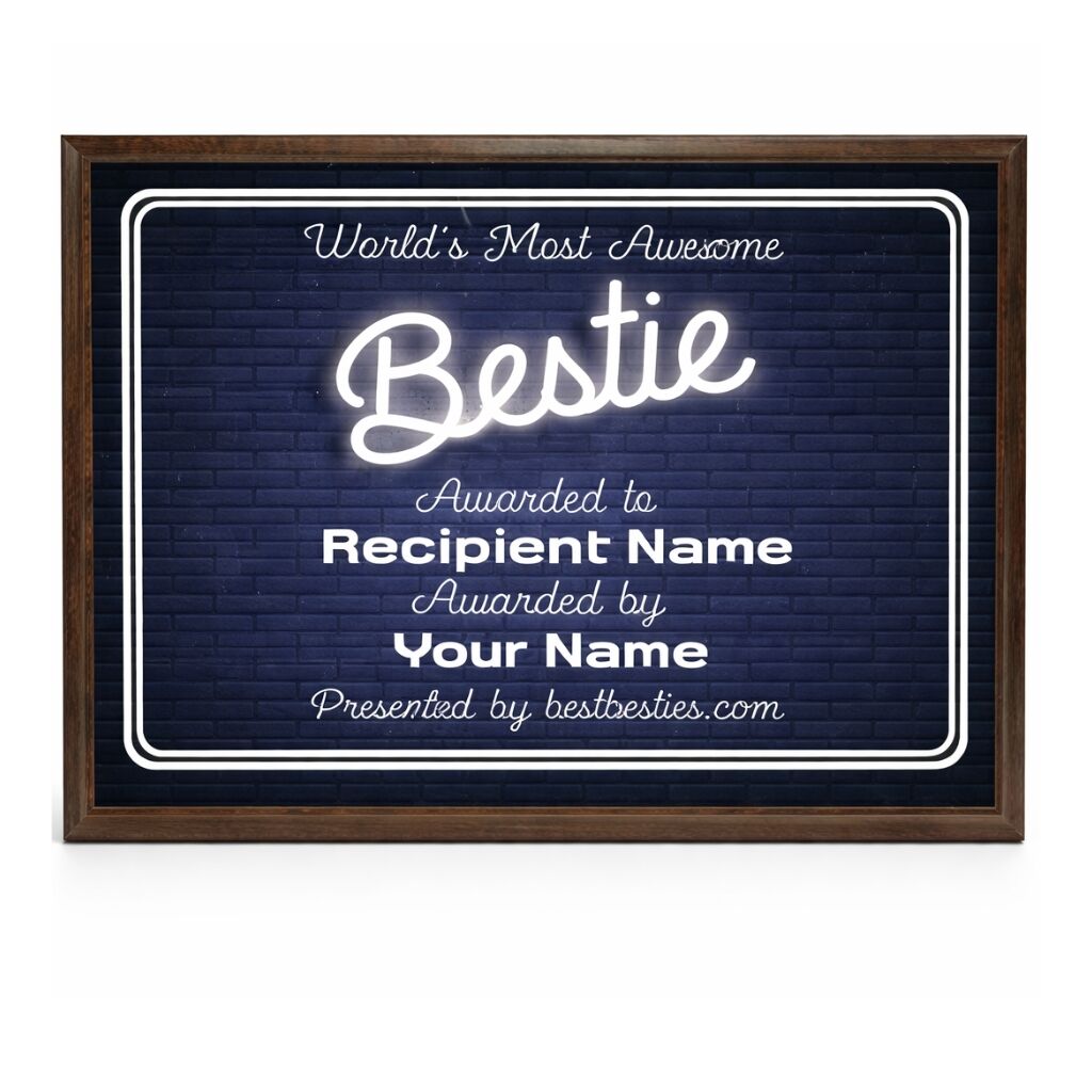 ELECTRIC WALL WOODEN PLAQUE 25.5X20CM – CUSTOM ENGRAVED AWARD - Image 1