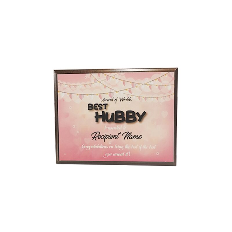 PINK FOREVER WOODEN PLAQUE 25.5X20CM – ELEGANT PERSONALIZED GIFT - Image 1