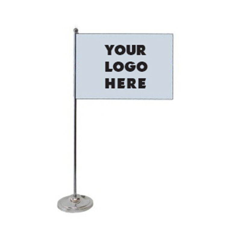 HT17002 SINGLE CUSTOM TABLE FLAG 20CM – PERSONALIZED DESK FLAG WITH PRINT - Image 1