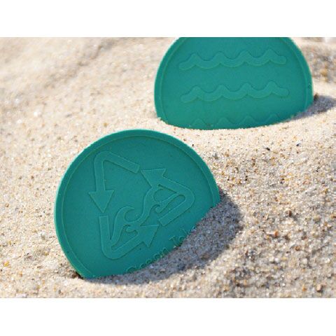 HT1922C.jpg OCEAN TOKENS – 3.5CM DOUBLE-SIDED EMBOSSED RECYCLED TOKENS (PACK OF 3000) - Image 1