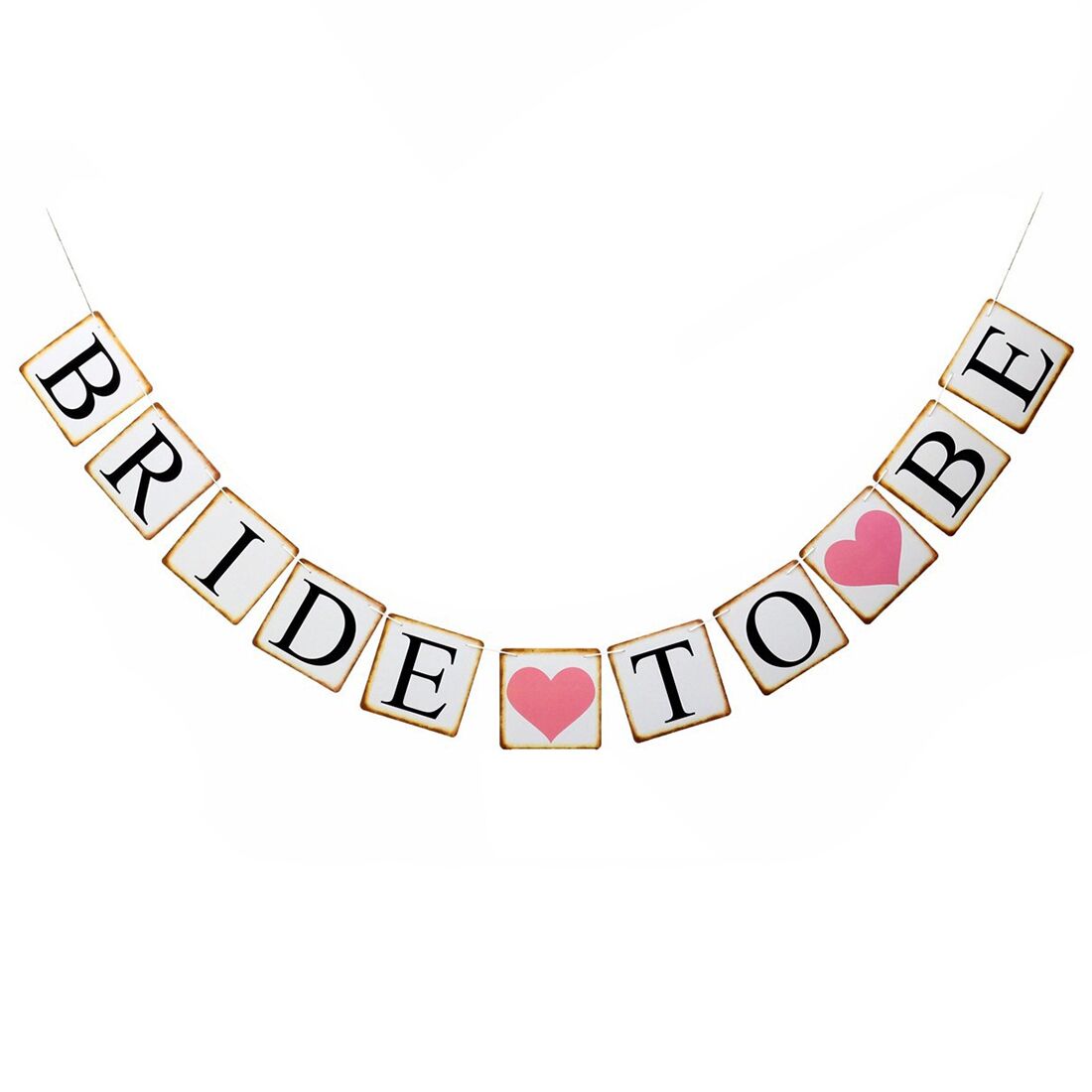 BRIDE TO BE BUNTING – 9M BANNER FOR HEN PARTIES & BRIDAL SHOWERS (9 FLAGS) - Image 1