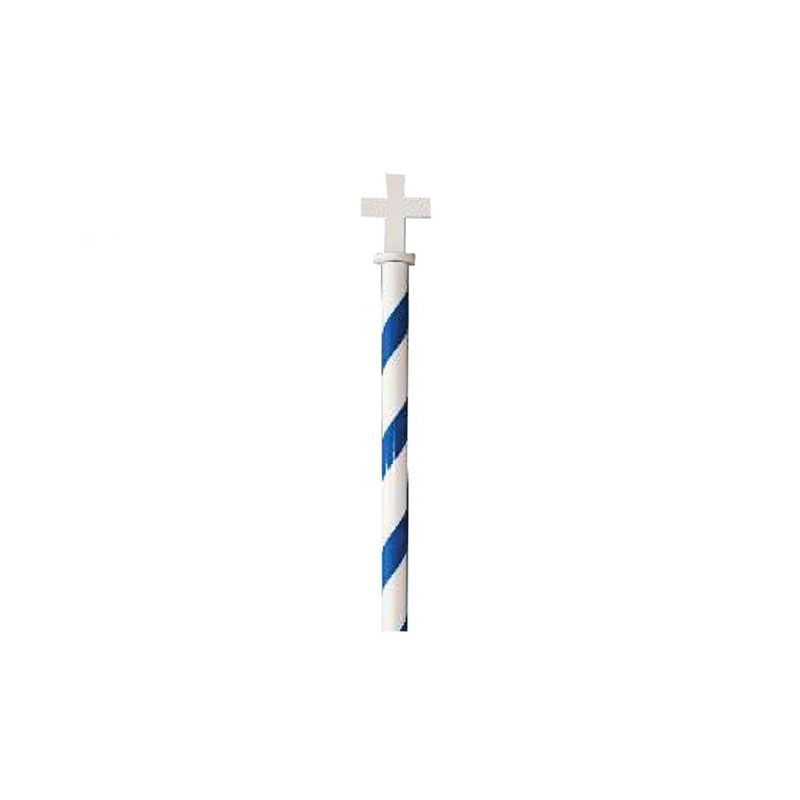 GREECE PARADE FLAG WITH 3M POLE & CROSS – SHOW YOUR NATIONAL PRIDE - Image 1