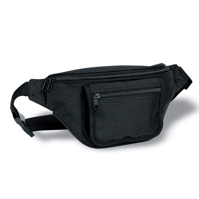 ADJUSTABLE WAIST BAG WITH POCKET – 600D POLYESTER UTILITY BELT BAG - Image 1