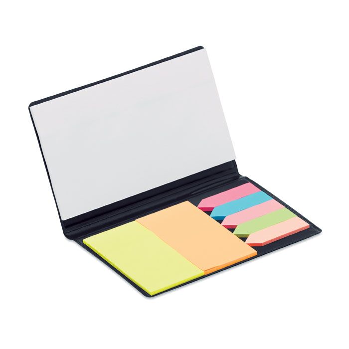 COLOUR STICKERS AND NOTEBOOK SET – MEMO PAD & STICKY TABS ORGANIZER - Image 1