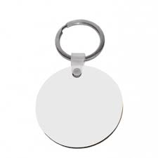 KEY1001.jpg CUSTOM ROUND SUBLIMATION KEY RING – 5CM WOODEN (ONE-SIDED PRINT) - Image 1