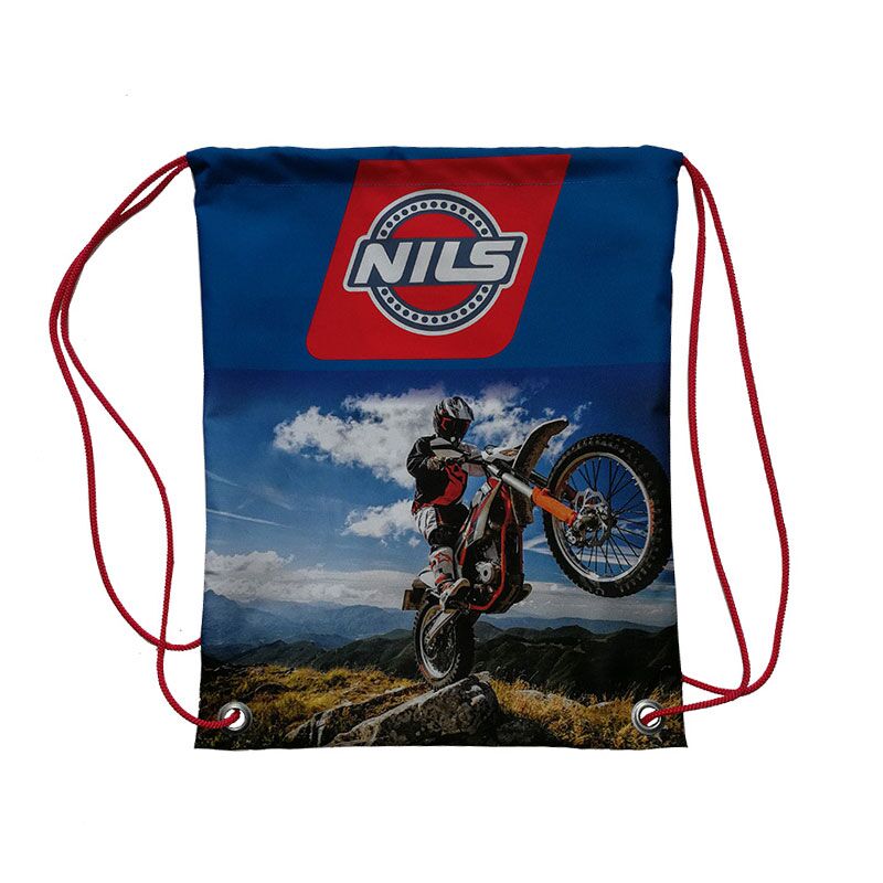 CUSTOM PRINTED DRAWSTRING BAG – 42X46CM | 100% POLYESTER | FULL COLOR PRINTING - Image 1