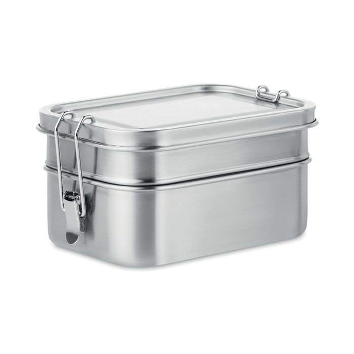 STAINLESS STEEL LUNCHBOX – 2 COMPARTMENTS – LEAK-PROOF & DURABLE – 1200ML - Image 1