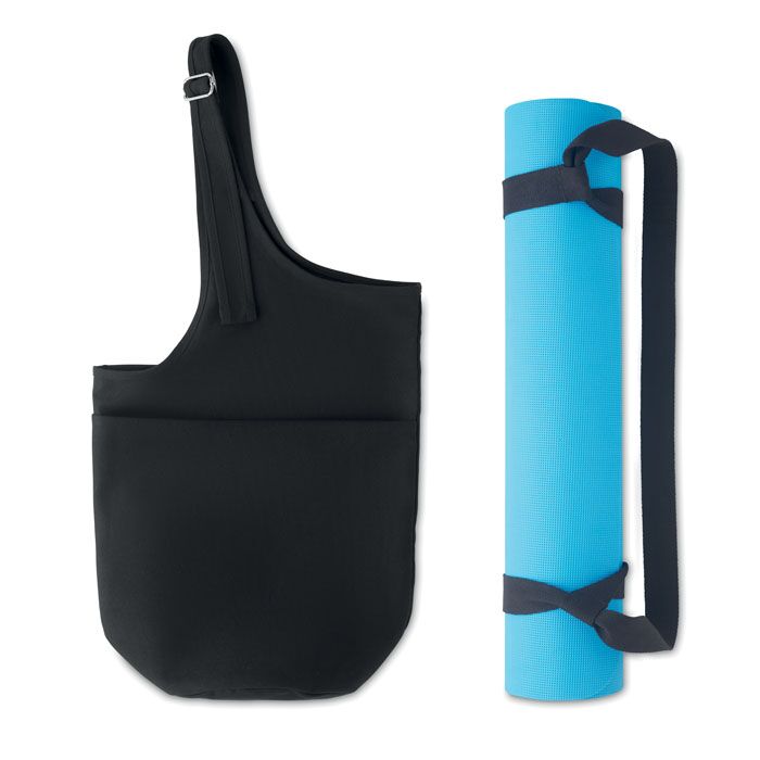 YOGA FITNESS SET WITH MAT & EXERCISE ROPE IN CANVAS BAG | COMPLETE WORKOUT KIT - Image 1