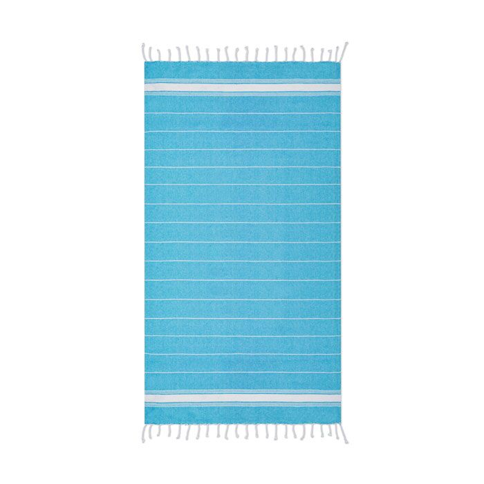 MO9221_2.jpg HAMMAN/BEACH TOWEL WITH FRINGES - Image 1