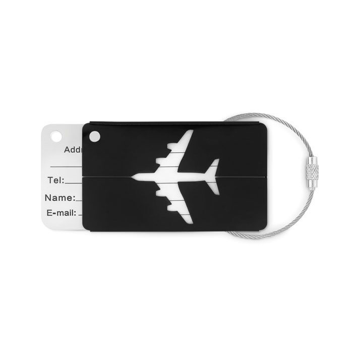 ALUMINIUM AIRPLANE LUGGAGE TAG - Image 1