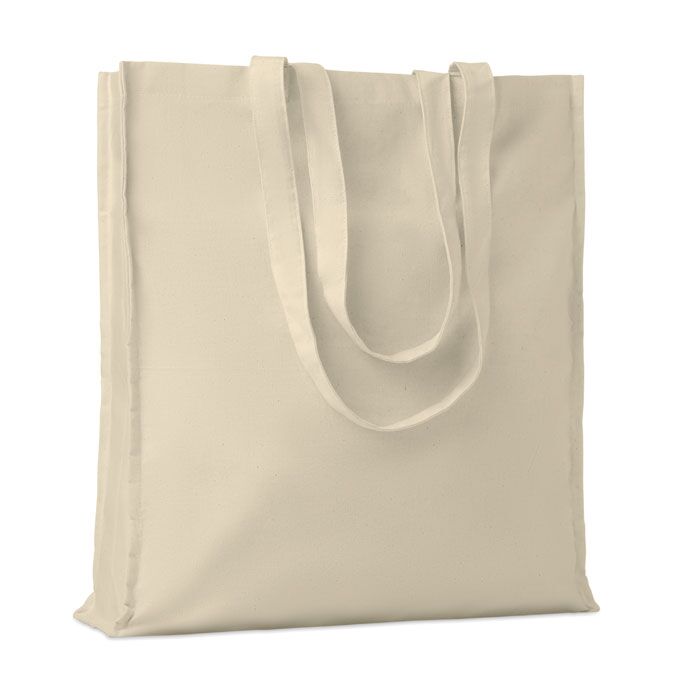 COTTON SHOPPING BAG WITH LONG HANDLES - Image 1