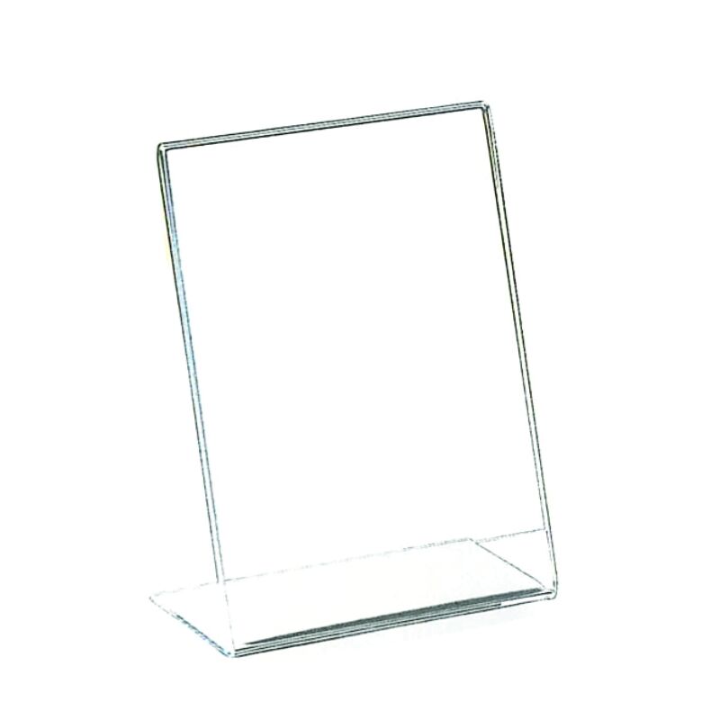 A6 ACRYLIC DISPLAY STAND | DESKTOP BROCHURE & SIGN HOLDER | 11 X 5.7 X 18.4 CM - Image 1