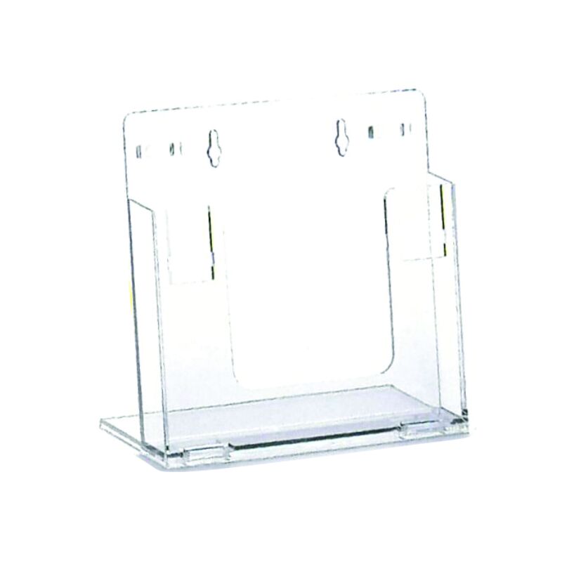 A4 ACRYLIC STAND | DESK BROCHURE & FLYER | CLEAR DISPLAY | 22.7 X 10 X 21.7 CM - Image 1