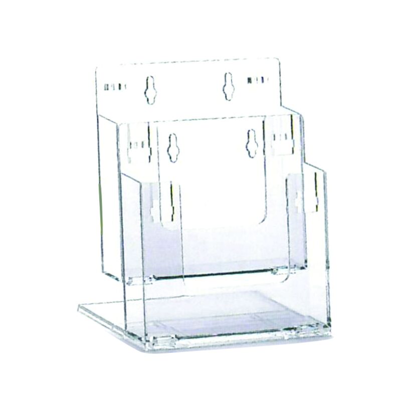 2 COMPARTMENT A4 ACRYLIC STAND - Image 1