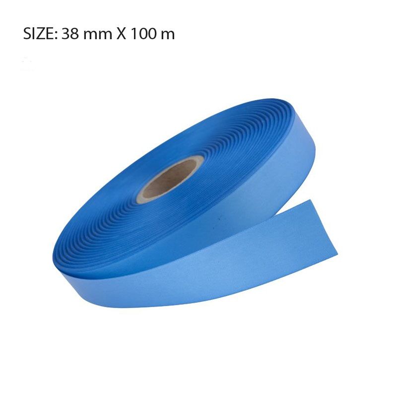 CUSTOM PRINTED CORNFLOWER SATIN RIBBON – 38MM X 100M | ELAN SINGLE FACE SATIN - Image 1
