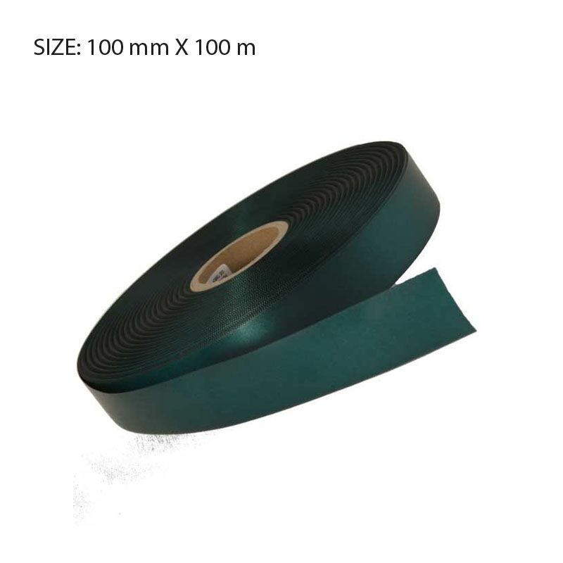 RSSHUNT96100.jpg CUSTOM PRINTED HUNTER GREEN SATIN RIBBON – 100MM X 100M | ELAN SINGLE FACE SATIN - Image 1