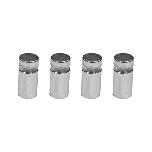 STANDOFF DOME TOP 1.2CM SILVER FINISH - Image 1