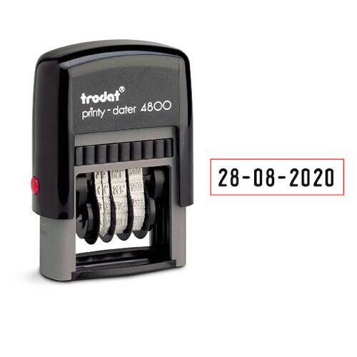 T-4800.jpg TRODAT DATE & TEXT STAMP 2X0.3CM - Image 1