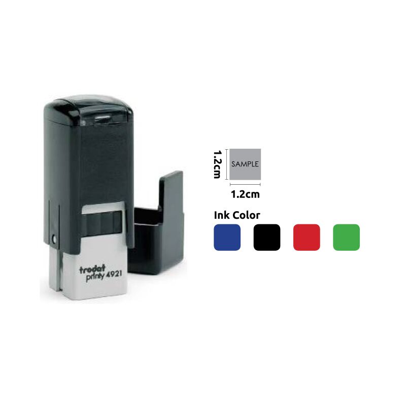 TRODAT SQUARE STAMP 1.2X1.2CM - Image 1