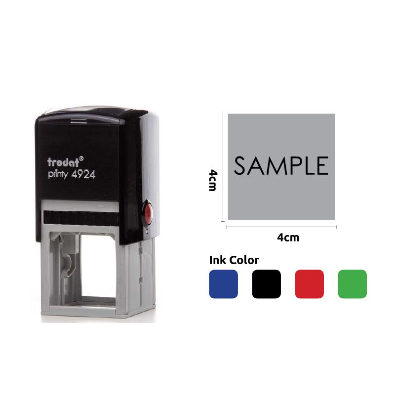 TRODAT PROFESSIONAL INK STAMP 4X4CM - Image 1