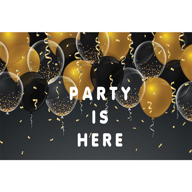 “PARTY IS HERE” BANNER 1.5*1CM - Image 1