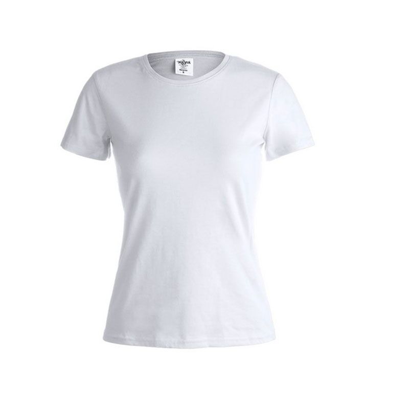 WCS150.WHITE WHITE WOMEN T-SHIRT BY KEYA - Image 1