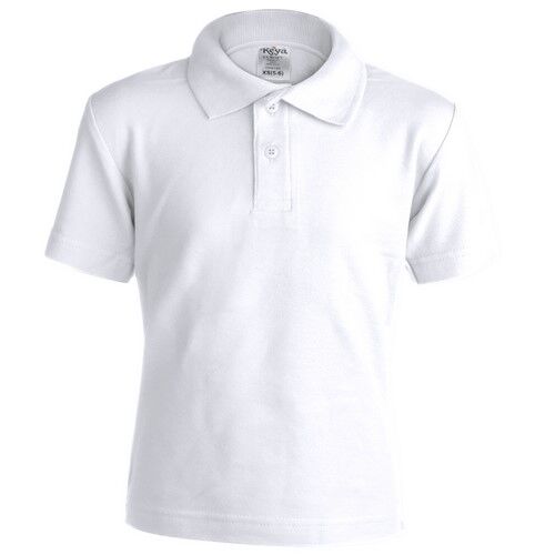 YPS180.WHITE_.jpg WHITE POLO SHIRT FOR KIDS BY KEYA - Image 1