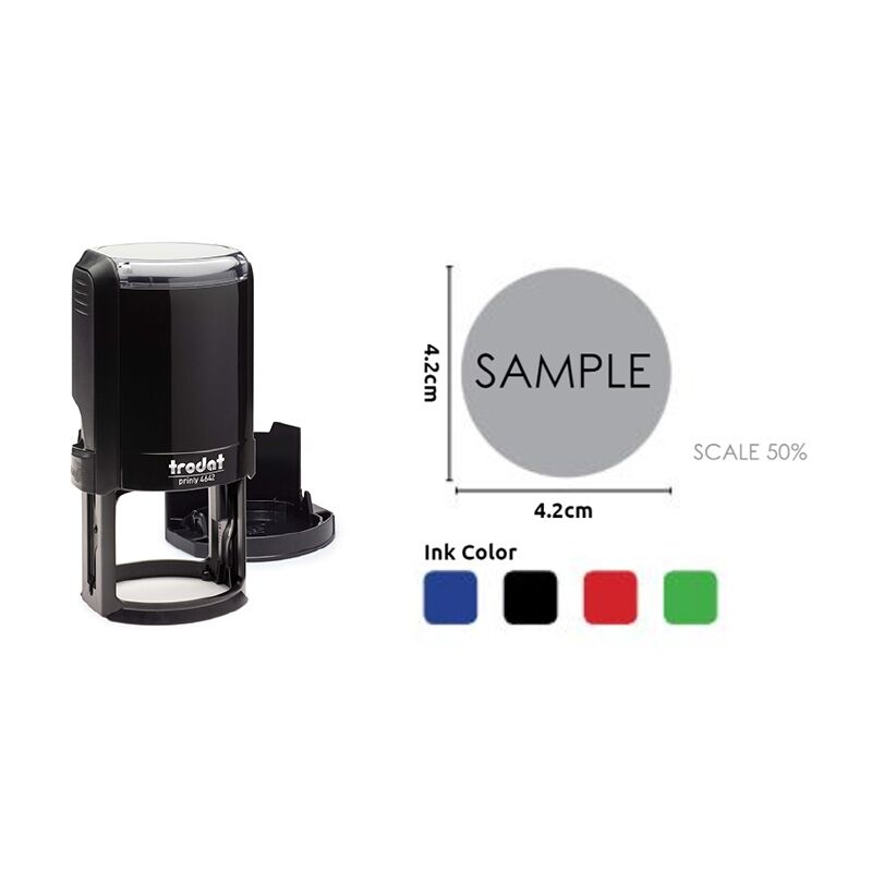 TRODAT ROUND TEXT STAMP 4.2CM - Image 1