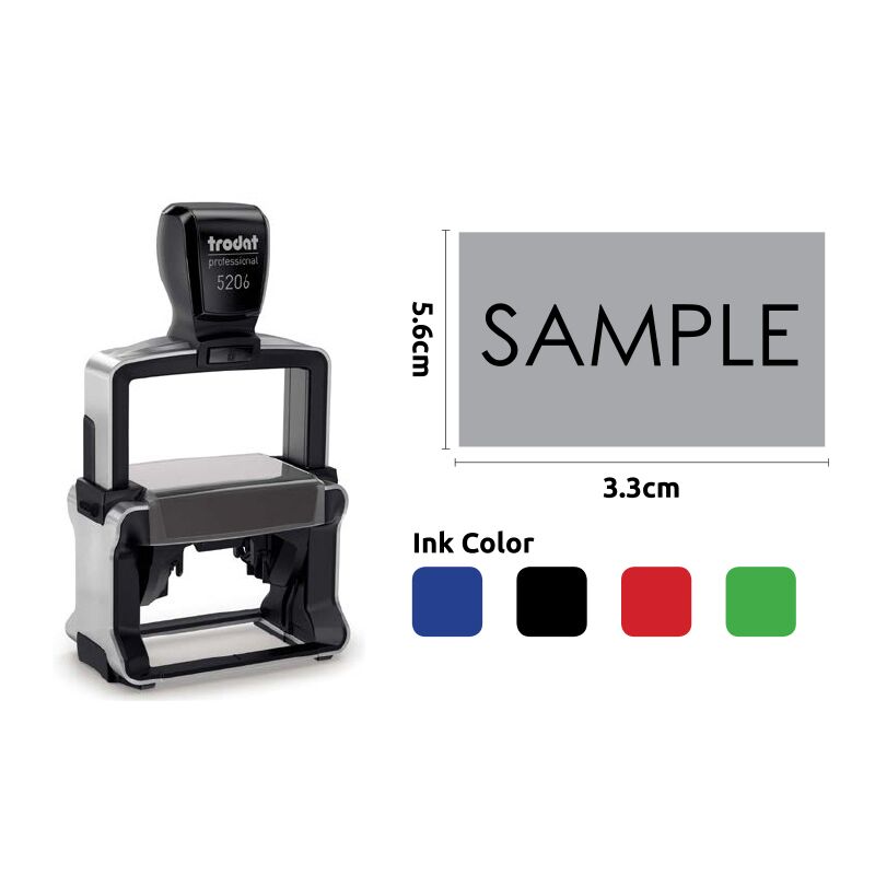 TRODAT PROFESSIONAL STAMP 5.6X2.6CM - Image 1