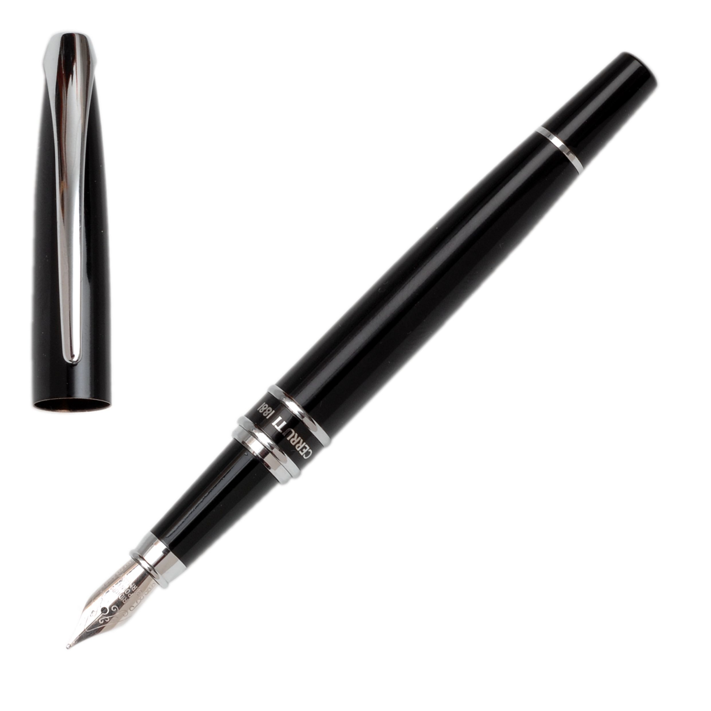 NSN7302_1 CERRUTI 1881 FOUNTAIN PEN SILVER CLIP - Image 1