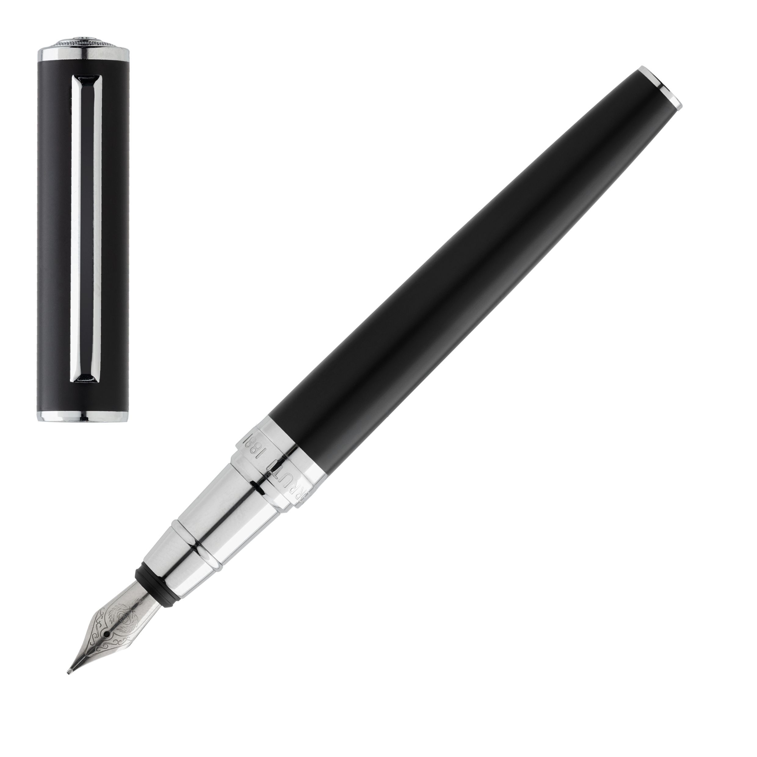CERRUTI 1881 FOUNTAIN PEN MOTLEY BLACK - Image 1