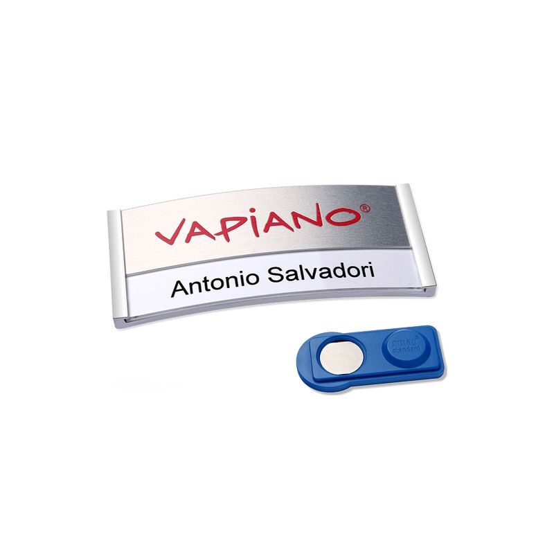 POLAR 30 ALU-PRINT NAME BADGE SILVER - Image 1