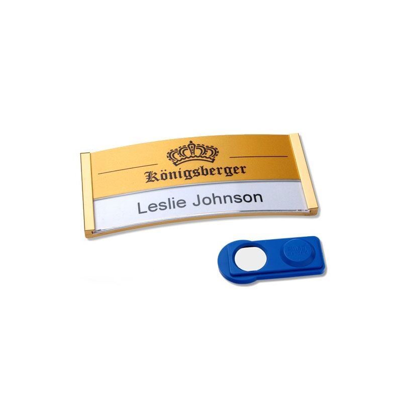 POLAR 30 ALU-PRINT NAME BADGE GOLD - Image 1