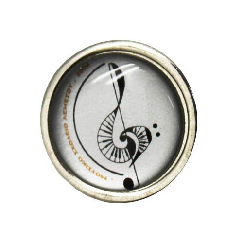 SILVER ROUND PIN 2CM FOR DOMING - Image 1