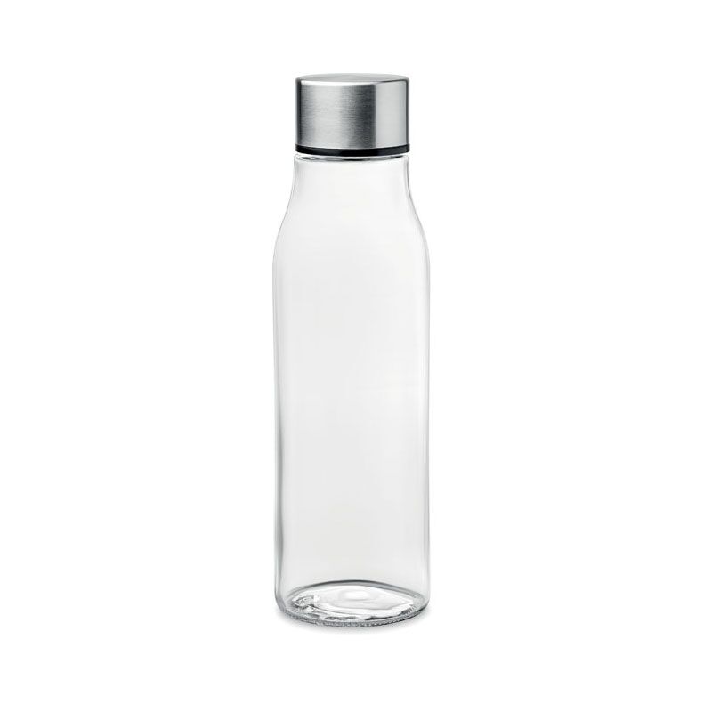 GLASS DRINKING BOTTLE WITH ALUMINIUM LID - Image 1