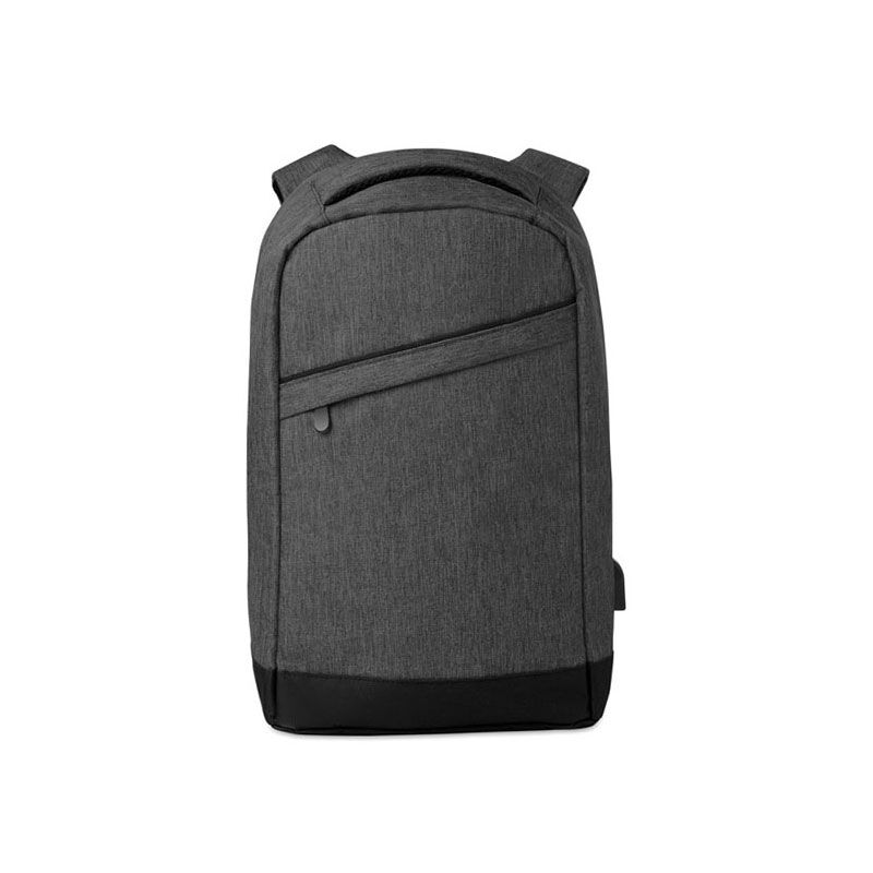 POLYESTER BACKPACK WITH USB CHARGINNG CABLE - Image 1