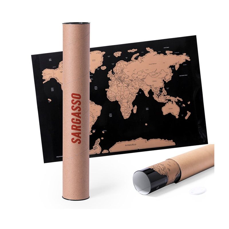 WORLD MAP IN NATURE LINE - Image 1