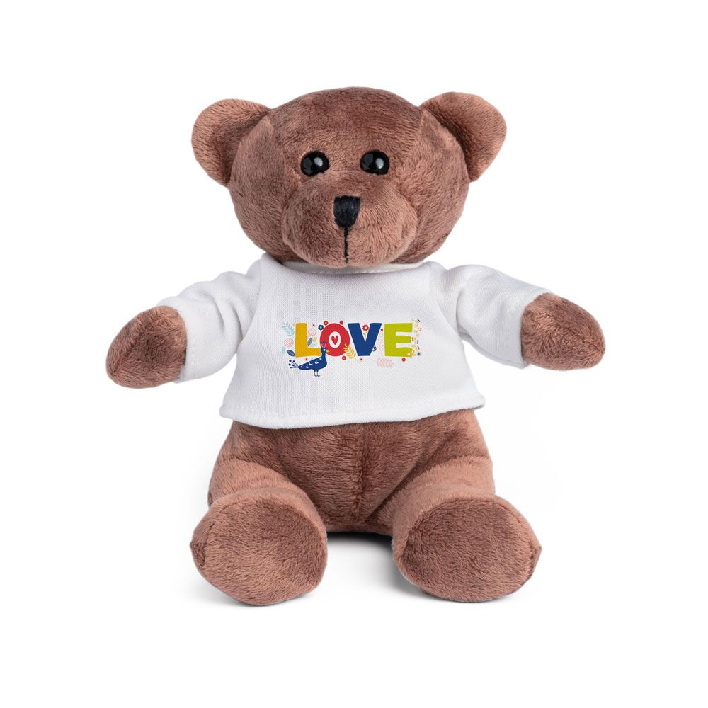 TEDDY BEAR WITH WHITE T-SHIRT - Image 1